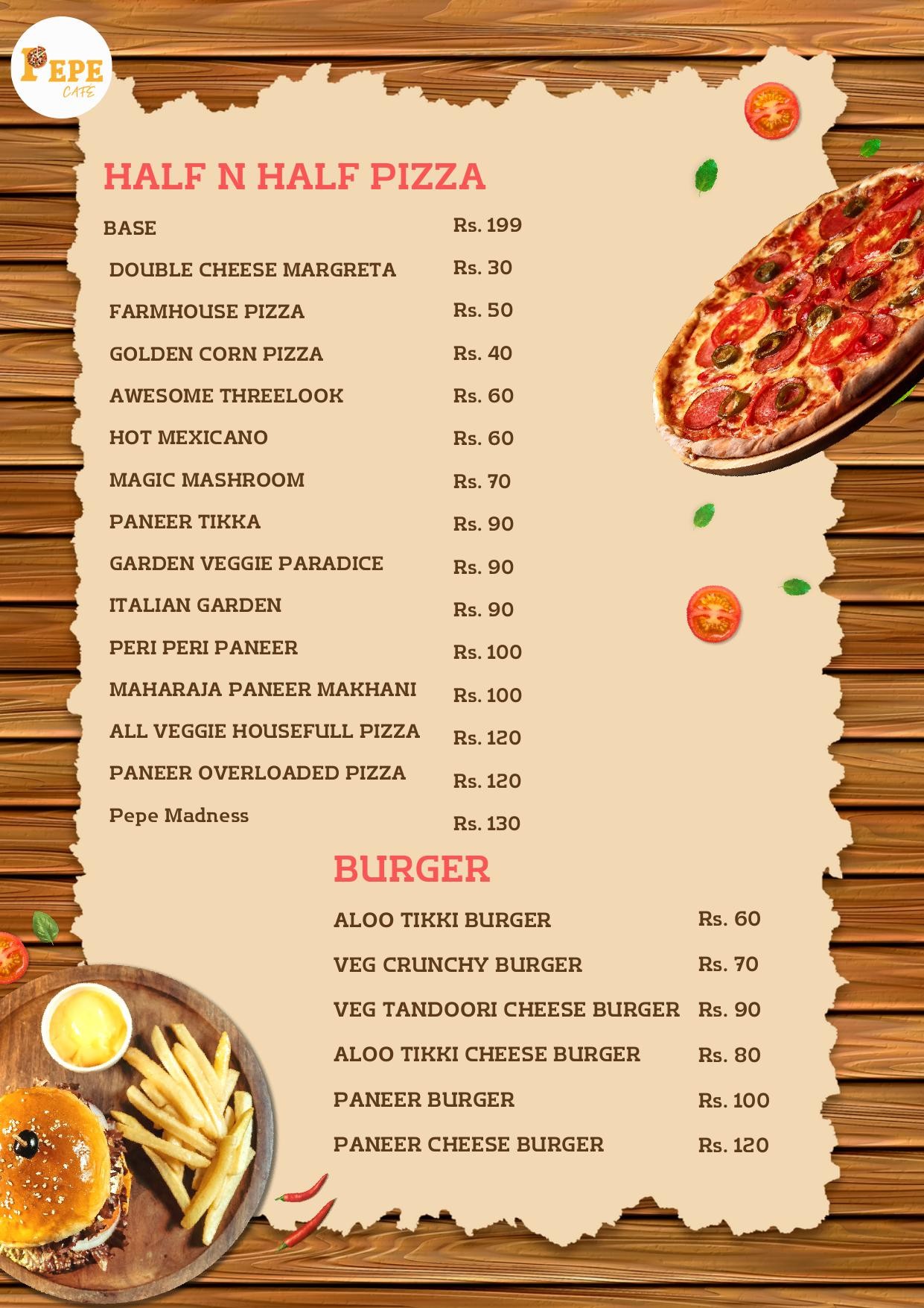 Half & Half Pizza + Burger